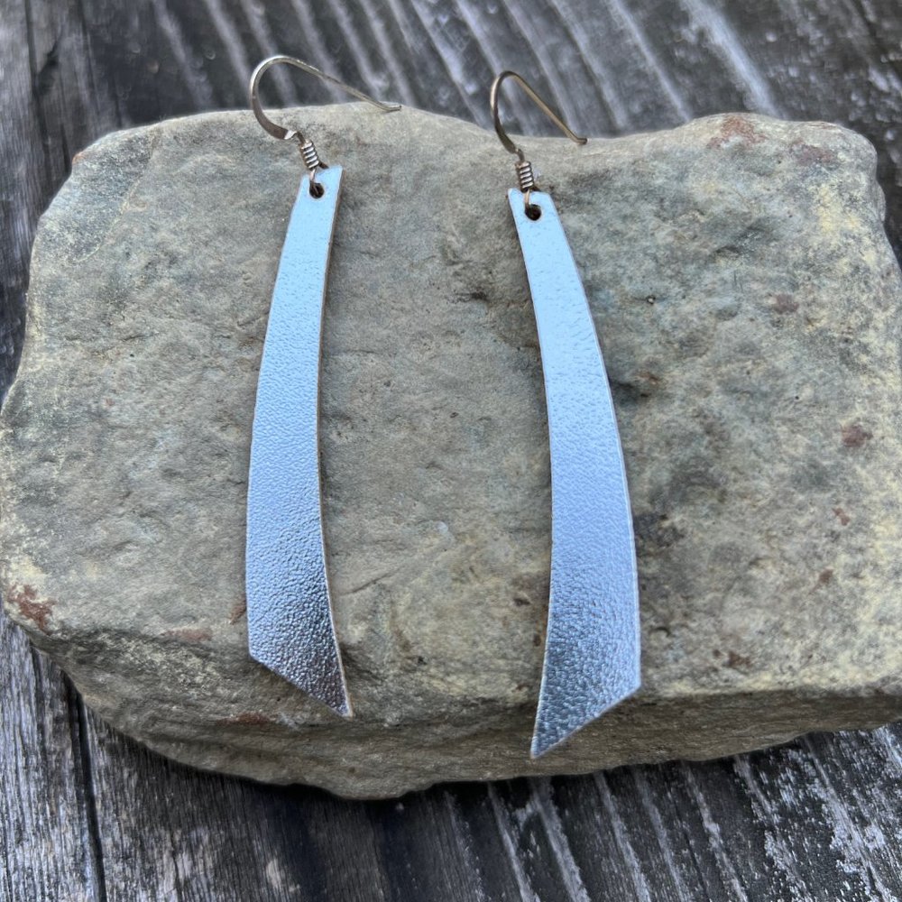 Nickel & Suede Leather Earrings